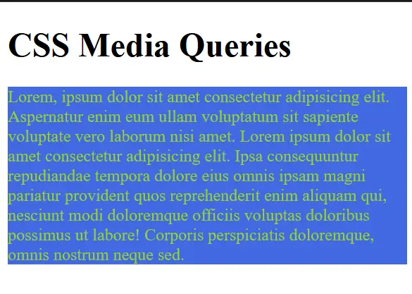 CSS Media Queries