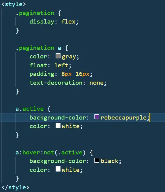 CSS Pagination